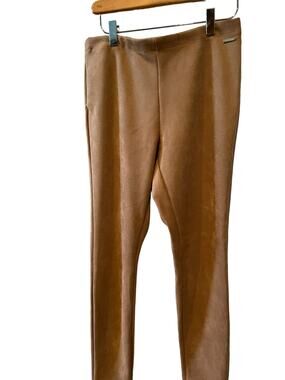 Tahari Faux Suede Pants Camel S